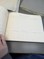 Vtg Yacht Log Book Boating Captains Log Guest Book Leatherette Samuel Ward Bt28