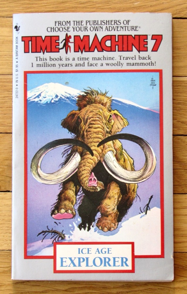 Time Machine 7 ICE AGE EXPLORER Dougal Dixon 1985 Bantam Books 1st PB CYOA VGC