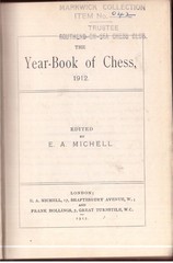 The Yearbook Of Chess 1912