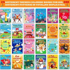 24Pack Coloring Books for Kids Ages 2-4-6-8-12 Small Bulk Coloring Books for Kid