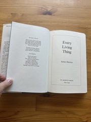 Every Living Thing by James Herriot 1982 Hardcover