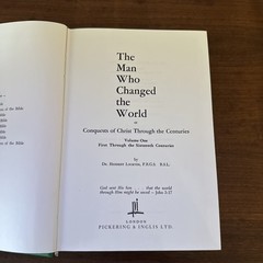 “The Man Who Changed the World” 2 Volume Set By Herbert Lockyer 1966