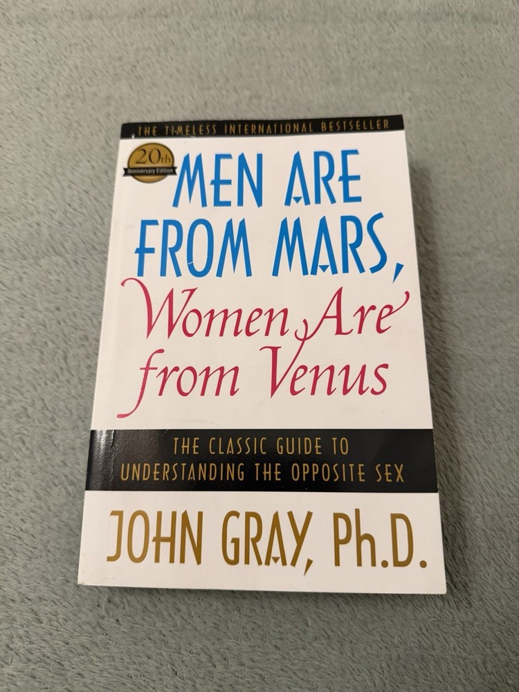 Men Are from Mars Women Are from Venus John Gray Paperback Harper 20th Anniv