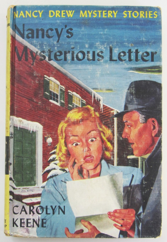 Nancy Drew Nancy’s Mysterious Letter Book Hardcover #8 1966 Printing Blue Multi