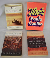 Lot of 4 Paulo Coelho Book Alchemist Hippie Pilgrimage By the River Piedra Wept
