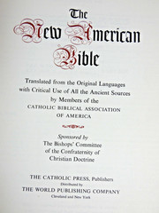 NEW AMERICAN BIBLE w Apocrypha Catholic Press Soft Cover 1971