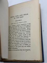 RIFLE, ROD, AND SPEAR IN THE EAST – FIRST EDITION BY SIR EDWARD DURAND
