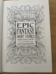 Epic Fantasy Short Stories Foreword By Philippa Semper(2019, Hardcover)