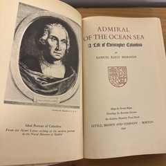 old Admiral of the Ocean Sea 1942 HC 1st Ed Samuel Eliot Morison Columbus book