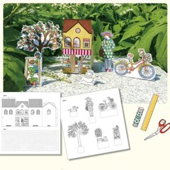 ‘Around My Town’ Color Therapy Anti Stress Coloring Books for Adult Relaxation
