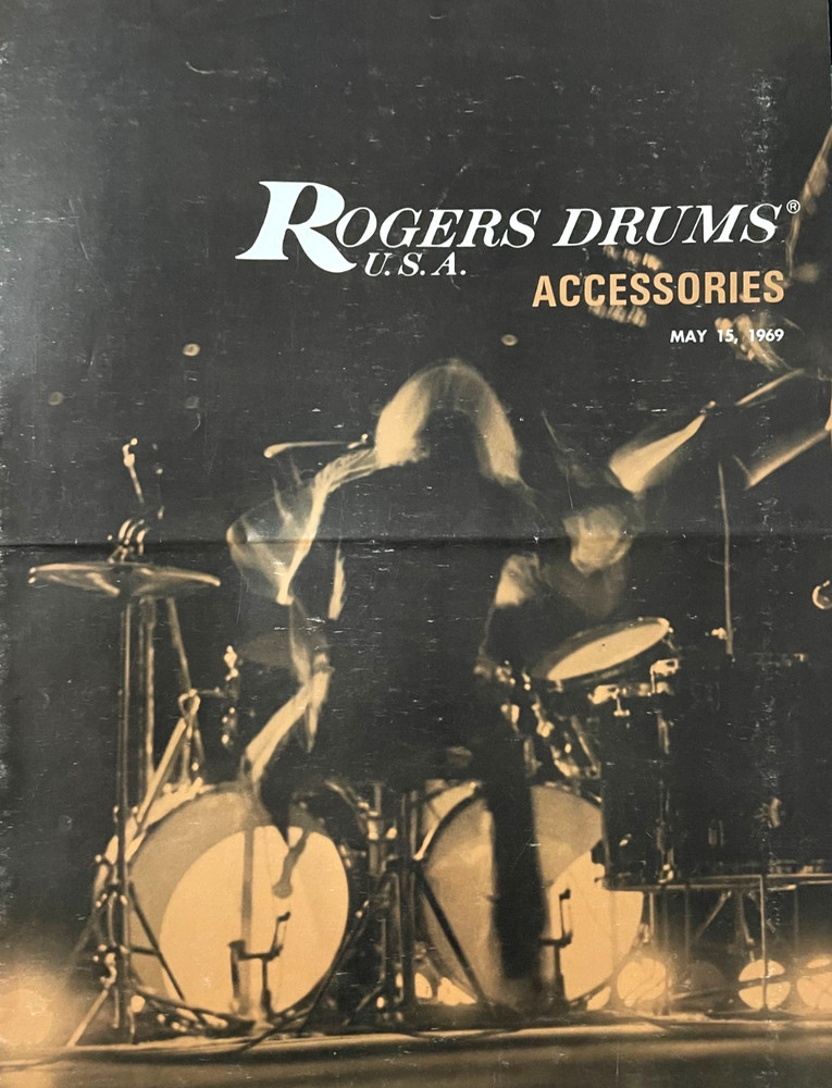 Original 1969 Rogers Drum Accessories 6 Page 9″x12″ Catalog RARE!