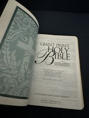 Holy Bible KJV Giant Print, Red Letter, Concordance-2000 Premium Leather-Look