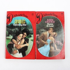 Lot of 4 Vintage Silhouette Desire Romance Novels 1983 Paperback