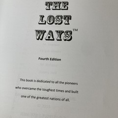 2 The Lost Ways & Lost Ways II Homesteading Survival Prepping Books Claude Davis