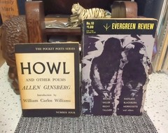 Allen Ginsberg Lot Howl 4th Printing & Evergreen Review #10 Notes Recording Howl