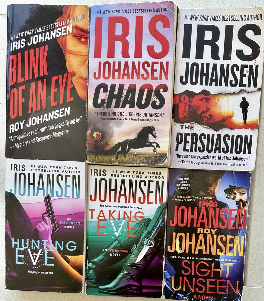 Lot of 6 IRIS JOHANSEN Books Variety, See Titles Below All Good Cond.