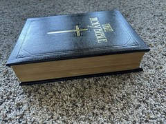 The Holy Bible Douay Rheims Version Catholic 1989 Orthodox Hardcover Black F26