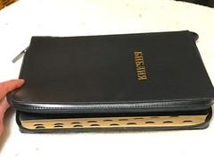Russian Bible LARGE Print, Synodal Version, Bonded Leather Black, Zipper