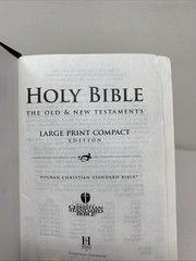 HCSB Large Print Compact Bible • Burgundy Bonded Leather (2005, Holman)