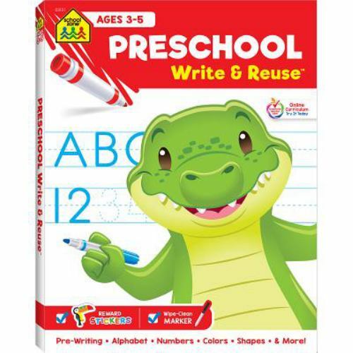School Zone Preschool Write & Reuse™ Work- 9781681472812, paperback, School Zone