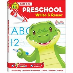 School Zone Preschool Write & Reuse™ Work- 9781681472812, paperback, School Zone