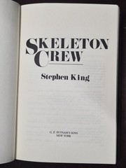 Skeleton Crew Stephen King 1985 HCDDJ LN Book Club Edition BCE Putnam Horror