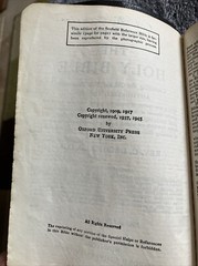 Oxford 1945 KJV Scofield Reference Bible Morocco Leather 147X Minion Type VTG