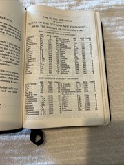 Holman Verse Reference Jewel 1972 Bible UK Print Blue Morocco Leather Red Letter