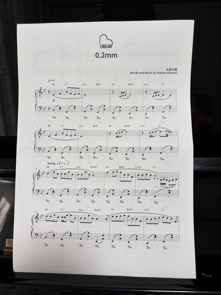0.2mm Motoki Ohmori sheet music