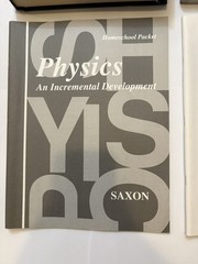 FULL SET Saxon Math PHYSICS Text, Solutions Manual, Homeschool Packet, Tests