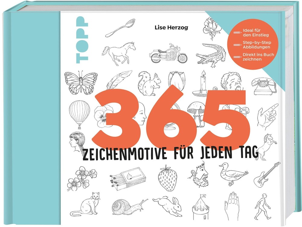 365 Zeichenmotive für jeden Tag ~ Lise Herzog ~ 9783735881458