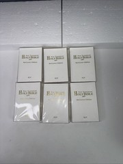 Holy Bible New Testament KJV White Mini Leatherette Cover 4.5” x 3” Set of 6