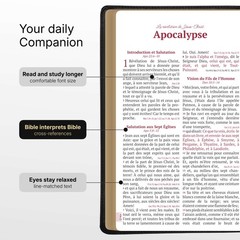 Louis Segond French Bible Large Print – LSG Sainte Bible Noir en Français by SP