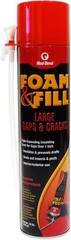 Red Devil 0912 Foam & Fill Large Gaps & Cracks Expanding 20 oz, Off-White
