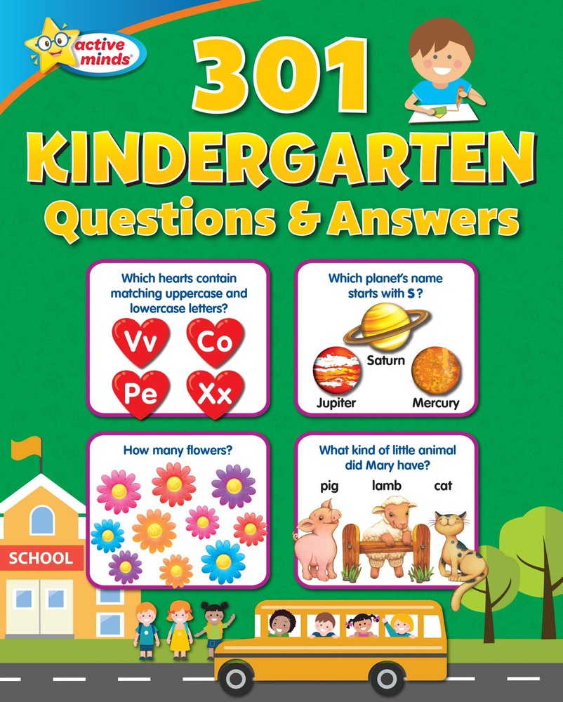 Active Minds – 301 Questions & Answers Kindergarten Activity Workbook – Math…