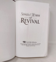 Songs & Hymns of Revival Hymnal 1999 Burgundy North Valley Publications HC