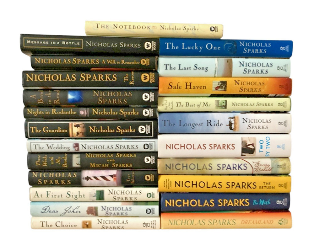 Nicholas Sparks Lot 23 Hardcover HC DJ Most First Ed/1st Print Set The Notebook