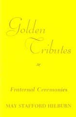Golden tributes: Fraternal ceremonies – Hilburn, May Stafford – Good – See c…