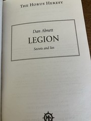 Warhammer 40K Horus Heresy Legion by Dan Abnett Mass Market Paperback – 2008