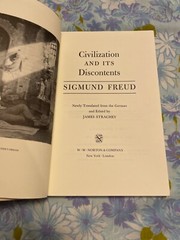 BOOK Civilization and its Discontents SIGMUND FREUD Standard Edition James Strac