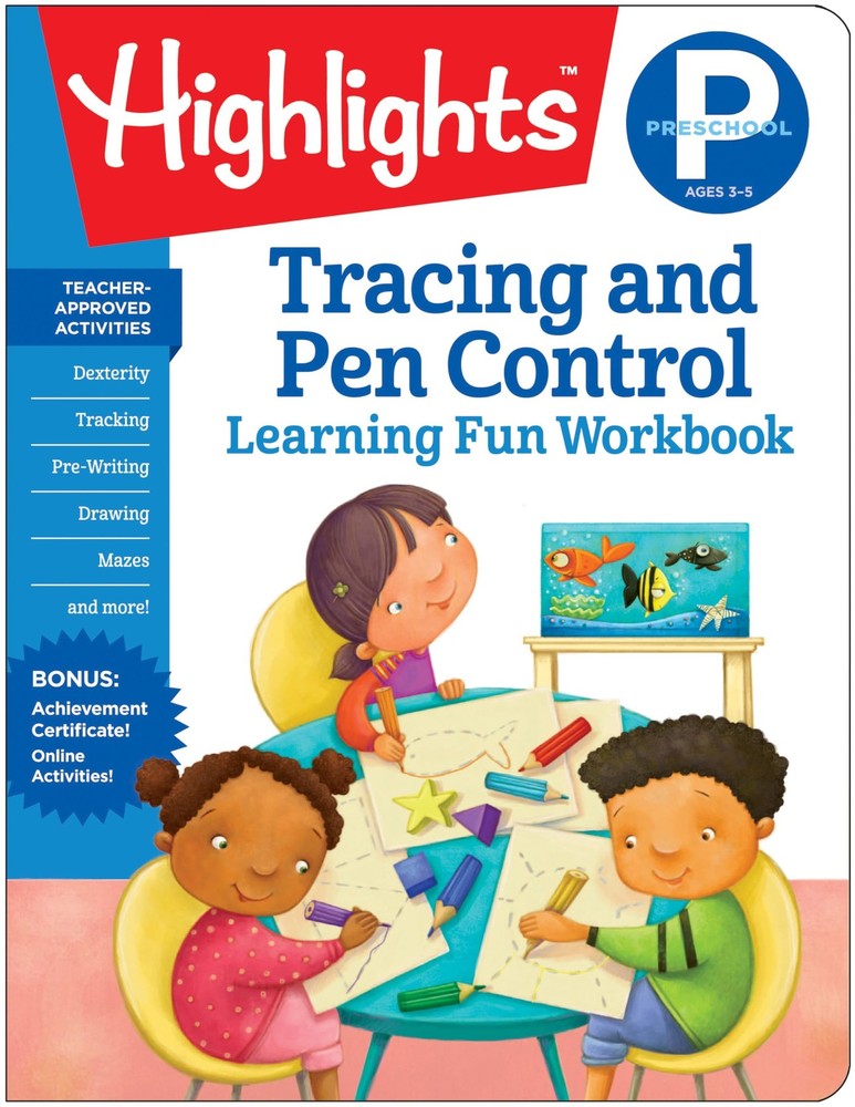 Preschool Tracing and Pen Control (Highlights Learning Fun Workbooks) – High…