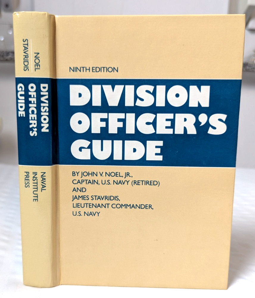 VTG Division Officer’s Guide Book 9th Edition 1989 Hardcover US Navy Coast Guard