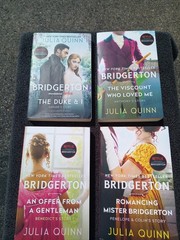 Lot 8 Bridgerton Books 1-8 (2 Box Sets) Netflix Tie-In Books Are VG Julia Quinn
