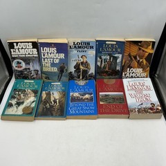 Vintage Louis L’Amour Lot Of 10 Paperback Books Bantam Assorted Western USA