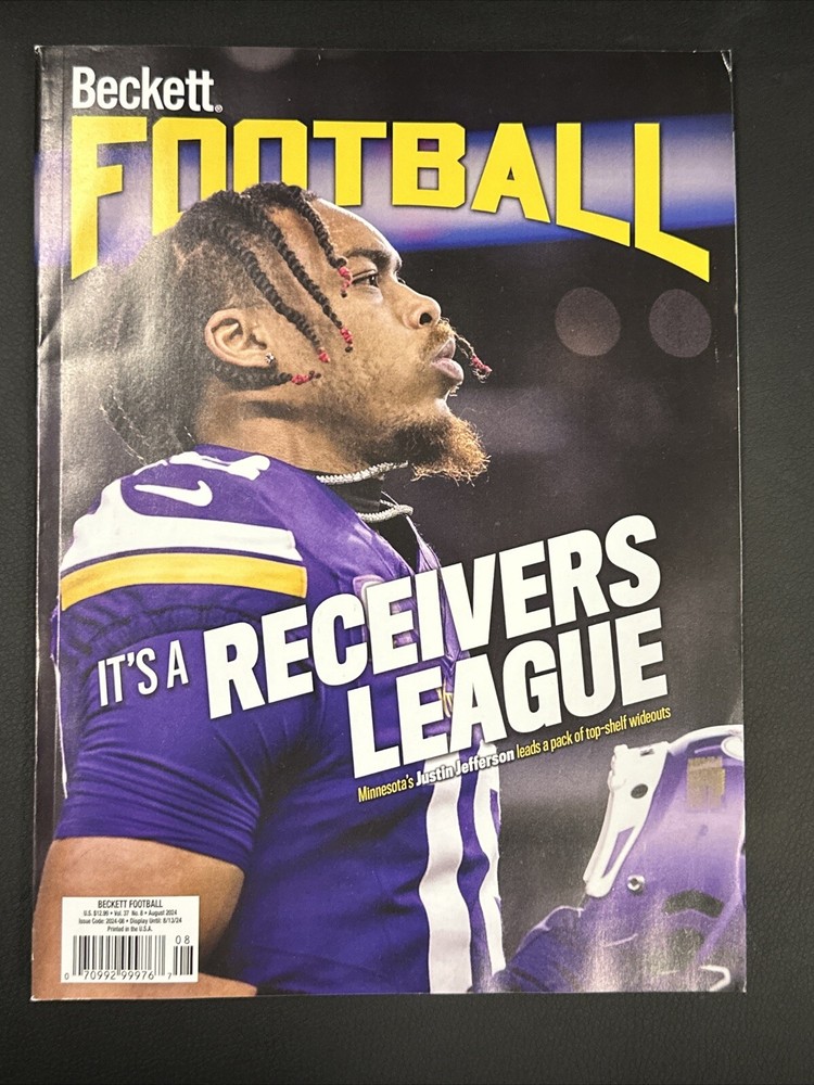 Beckett Football Price Guide It’s A Receivers League August 2024 Vol 37 No8