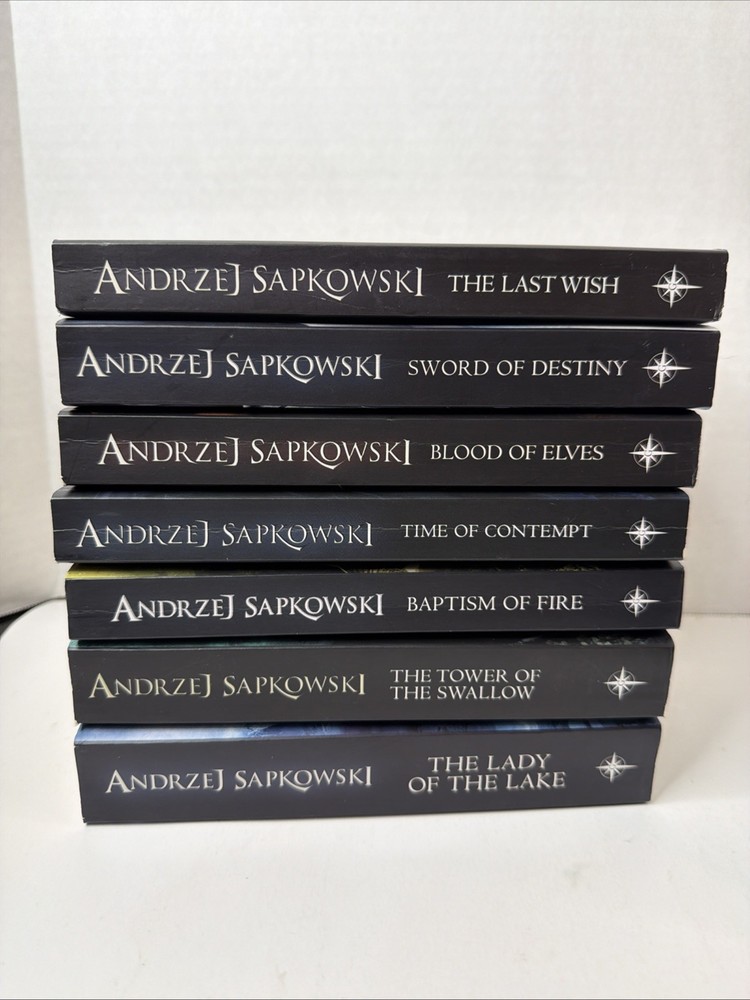 Lot of 7 The Witcher Saga Books 1-7 by Andrzej Sapkowski Paperback Gollancz
