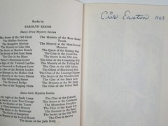 Nancy Drew Nancy’s Mysterious Letter Book Hardcover #8 1961 Printing Blue Multi