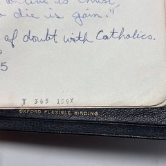 Bible Scofield Reference Edition 1945 KJV Oxford Black Morocco Leather lined