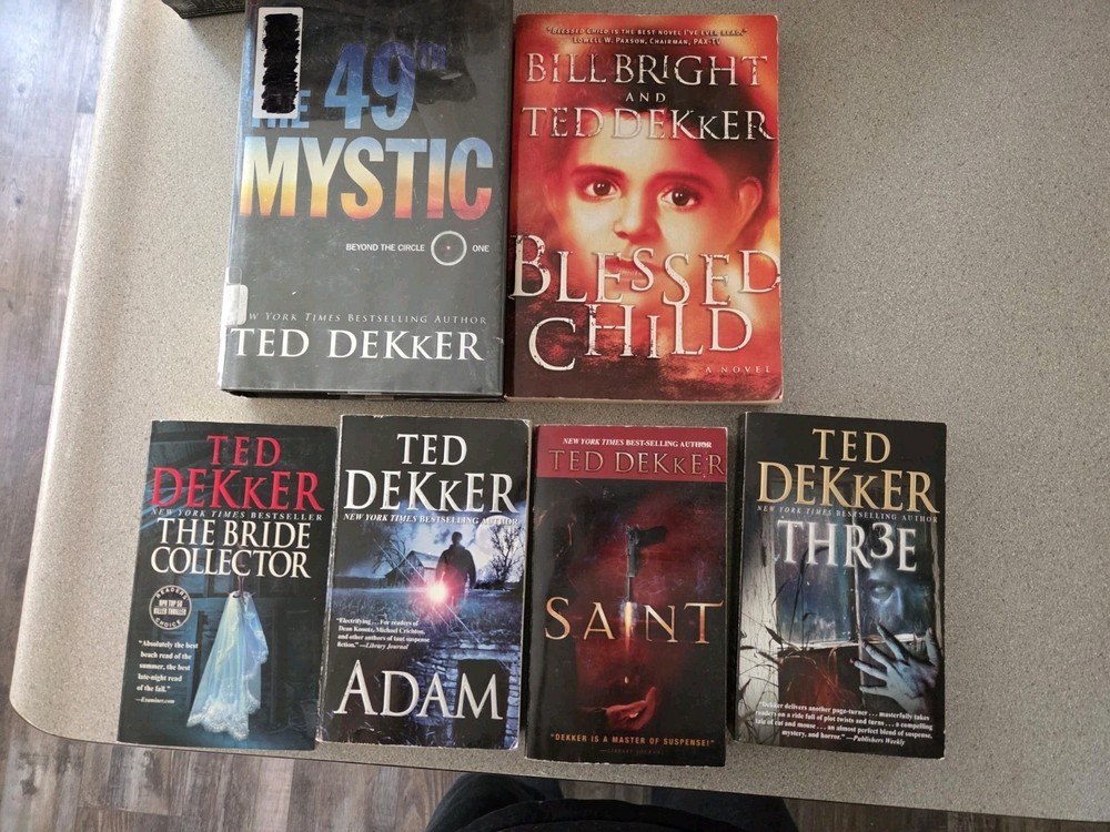 Ted Dekker Lot Of 6 Hooks HC & PB Horror Thriller Suspense