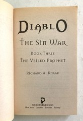 The Veiled Prophet (Diablo: The Sin War, Book 3) FIRST print /FIRST edition MMPB